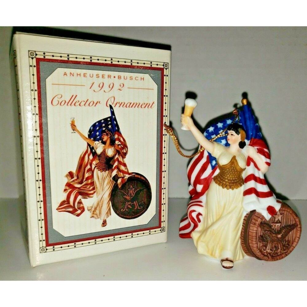 1992 Anheuser Busch "Liberty Collector Christmas Ornaments" New! U139
